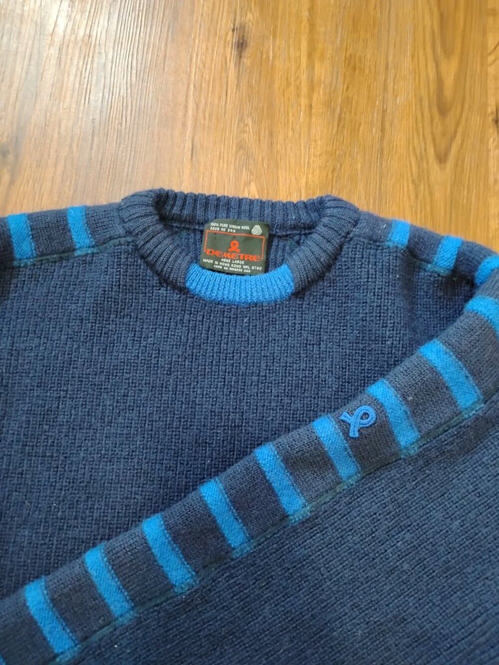 Vintage Demetre MOD Striped Wool Ski Sweater